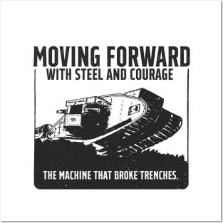 WW1 Tank - The machine that broke trenches. Posters and Art